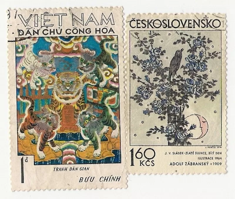 Продам кубинские и чехословацкие почтовые марки 4